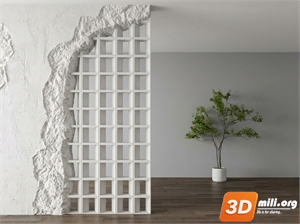 Folding screen Skp Files 